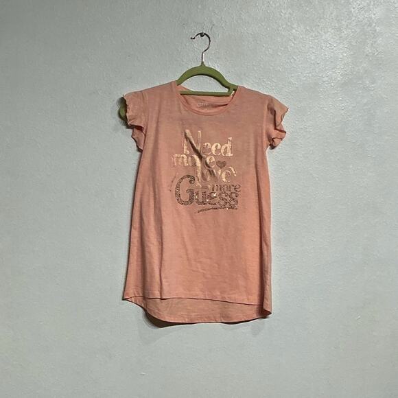 Guess Pink Short Sleeve Tee Sz 14 NWT - Picture 1 of 9